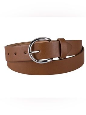LC Lauren Conrad Stretch Trouser Belt in Saddle Brown and Silver Size 1X